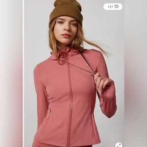PE NATION Agility Test Zip-Up Hooded Jacket Dusty Rose S